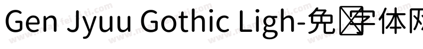 Gen Jyuu Gothic Ligh字体转换